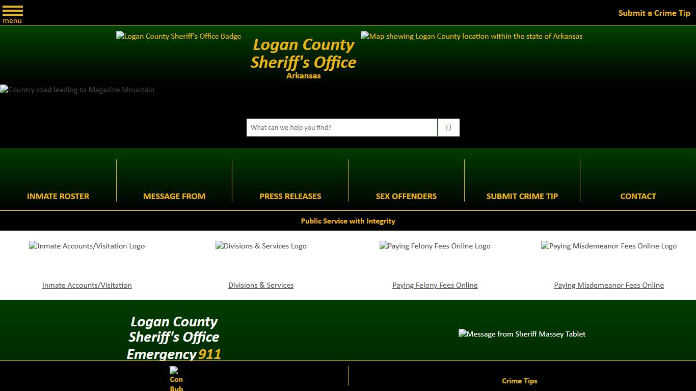 Logan County Sheriff's Office, Arkansas